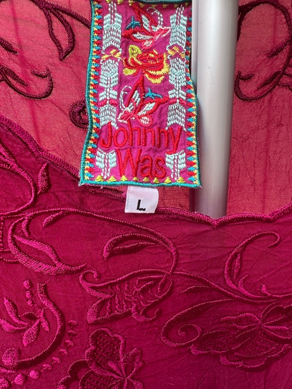 Johnny Was Embroidered Tunic Top Size L - Excellent Condition - Picture 6 of 10